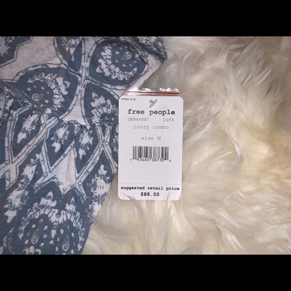 Free People Mimi Sleeveless Tunic Tank Top, Medium - Picture 11 of 11